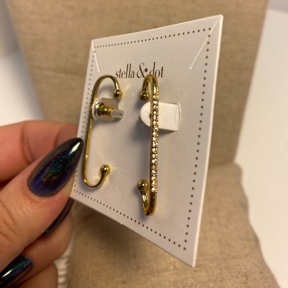 STELLA & DOT- Emory Pave Earring Set - Picture 4 of 5